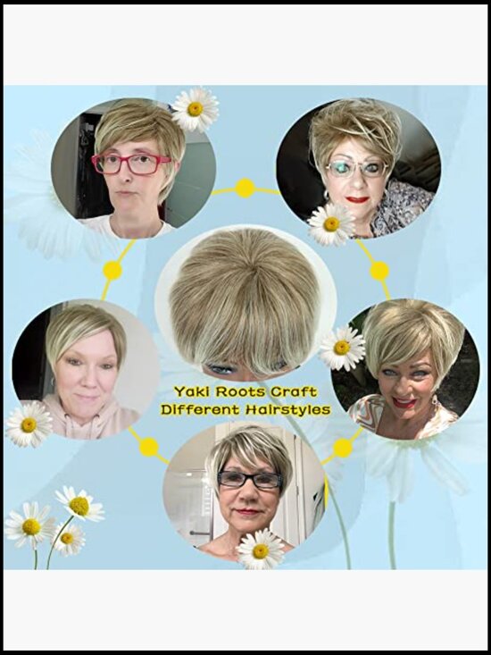 Short Fluffy Layered Pixie Cut Wig Heat Resistant Synthetic Hair Replacement main image 5